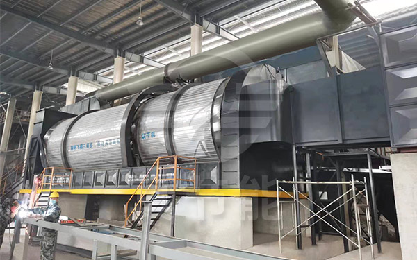 新型啤酒糟烘干機(jī)運行現(xiàn)場